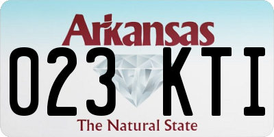 AR license plate 023KTI