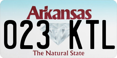 AR license plate 023KTL