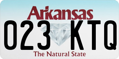 AR license plate 023KTQ