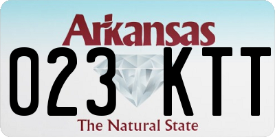 AR license plate 023KTT