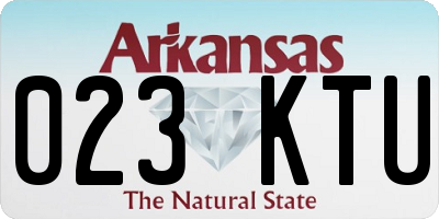 AR license plate 023KTU