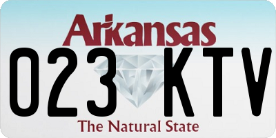 AR license plate 023KTV