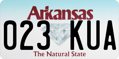 AR license plate 023KUA
