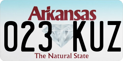 AR license plate 023KUZ
