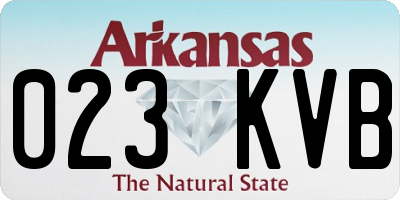 AR license plate 023KVB