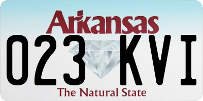 AR license plate 023KVI