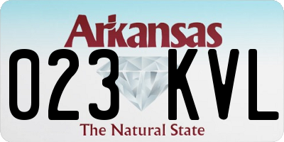 AR license plate 023KVL