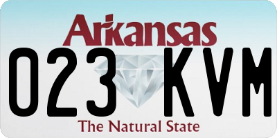 AR license plate 023KVM