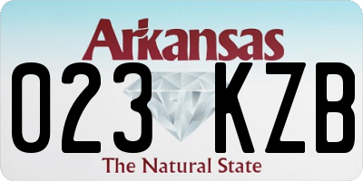 AR license plate 023KZB