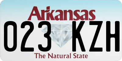 AR license plate 023KZH