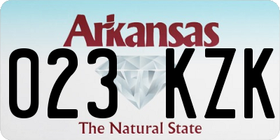 AR license plate 023KZK