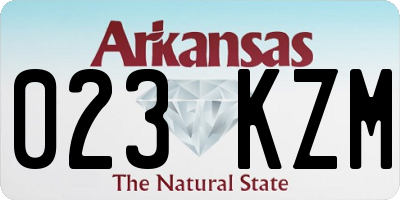 AR license plate 023KZM