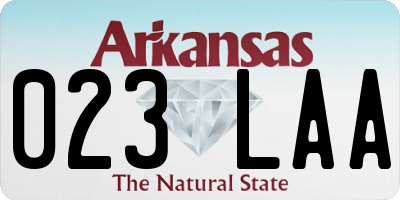 AR license plate 023LAA