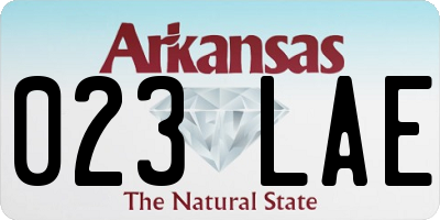 AR license plate 023LAE