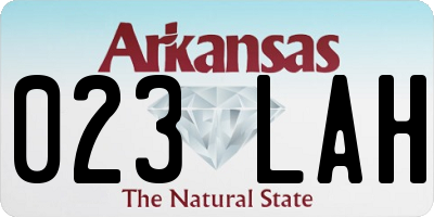AR license plate 023LAH