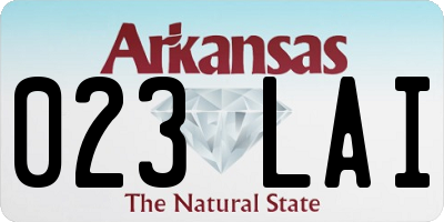 AR license plate 023LAI
