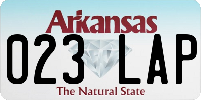 AR license plate 023LAP