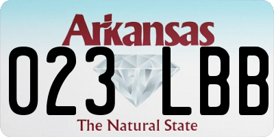 AR license plate 023LBB