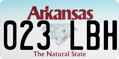 AR license plate 023LBH