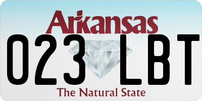 AR license plate 023LBT