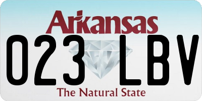 AR license plate 023LBV