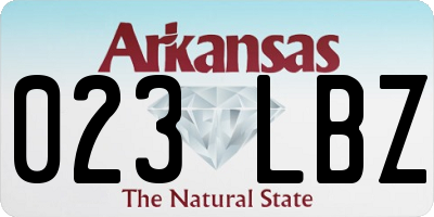 AR license plate 023LBZ