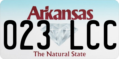 AR license plate 023LCC