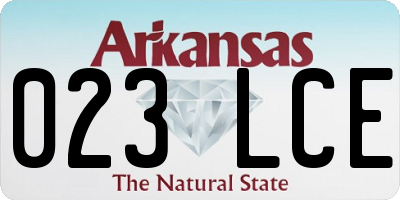 AR license plate 023LCE