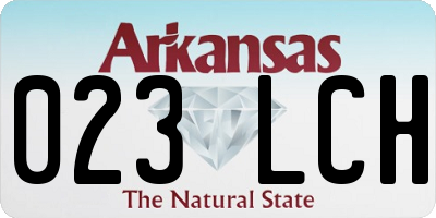 AR license plate 023LCH