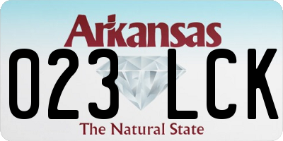 AR license plate 023LCK