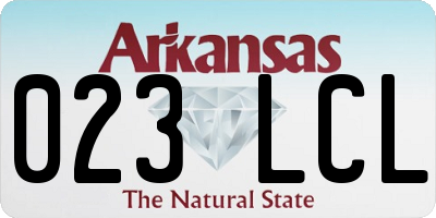 AR license plate 023LCL
