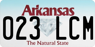 AR license plate 023LCM