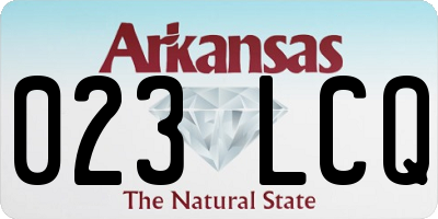 AR license plate 023LCQ