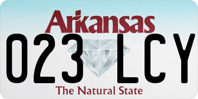 AR license plate 023LCY