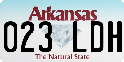 AR license plate 023LDH