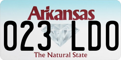 AR license plate 023LDO