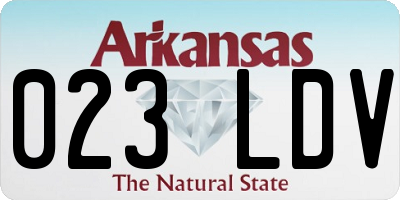 AR license plate 023LDV