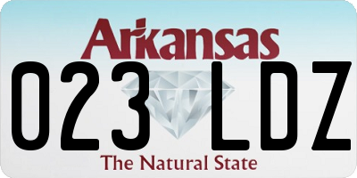 AR license plate 023LDZ