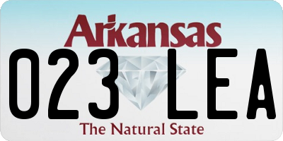 AR license plate 023LEA
