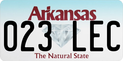 AR license plate 023LEC