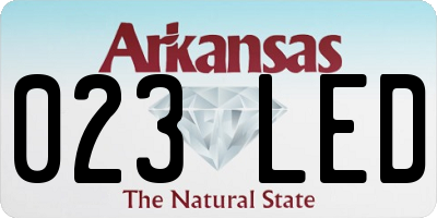 AR license plate 023LED