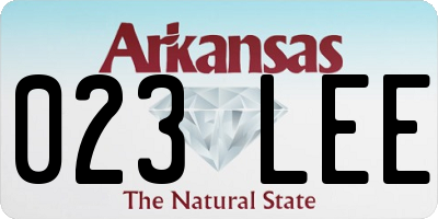 AR license plate 023LEE