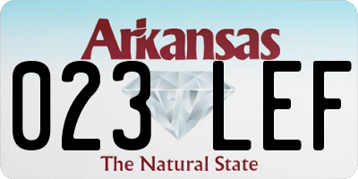 AR license plate 023LEF