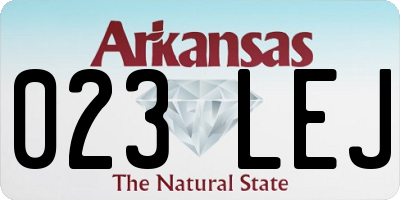AR license plate 023LEJ