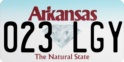 AR license plate 023LGY