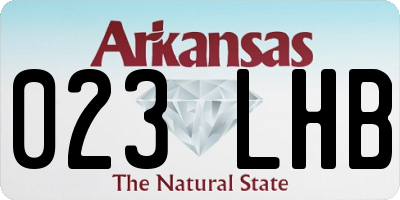 AR license plate 023LHB