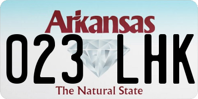 AR license plate 023LHK