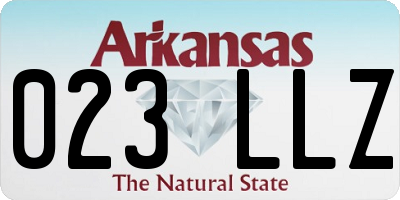 AR license plate 023LLZ