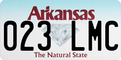 AR license plate 023LMC