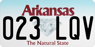 AR license plate 023LQV